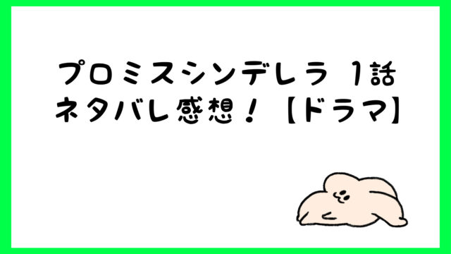 プロミスシンデレラドラマ1話ネタバレ感想は花男と似てる 面白い しらしる